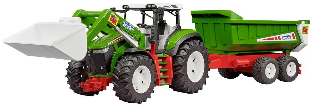 Bruder ROADMAX Traktor mit Frontlader und Kippanhänger Fertigmodell