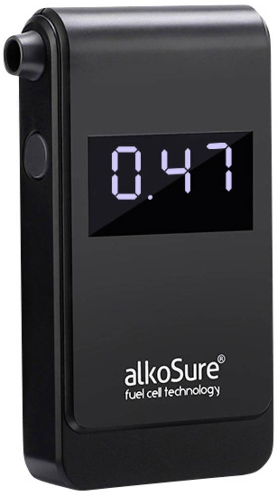 AlkoSure Alkoholtester black (matt) 0.00 up to 4.00 incl. Display,