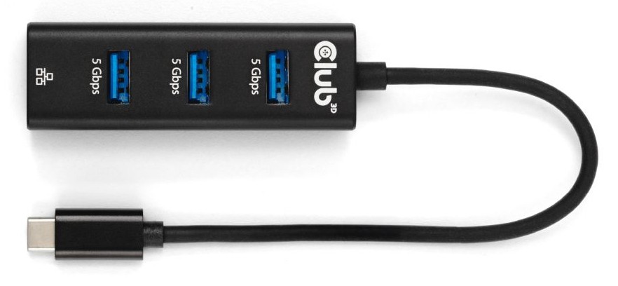 CLUB3D CSV-1549 interface hub USB Type-C 5000 Mbit/s Black - CLUB3D