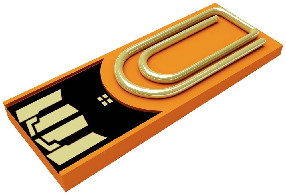 Xlyne clip/me TRUE DOCUMENT USB-Stick Bulk 8GB Orange CA08CO002 USB-A