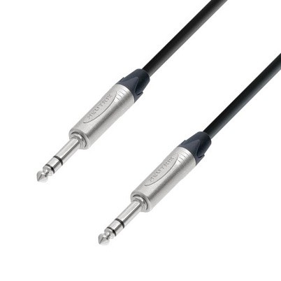 adam hall BVV 0300 cable de audio 3 m 6,35mm TRS Negro - adam hall