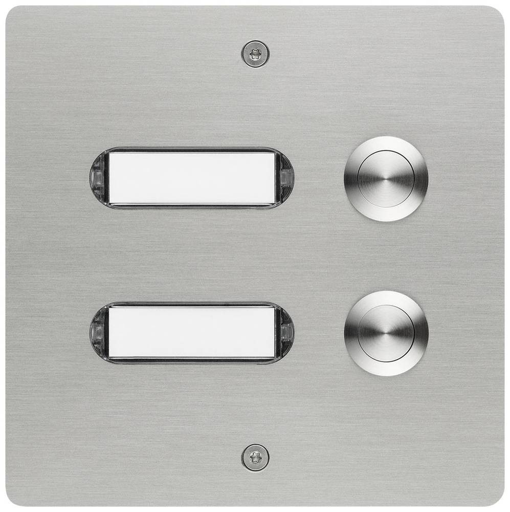 Grothe 55502 Klingeltaster with Namensschild stainless steel V2A