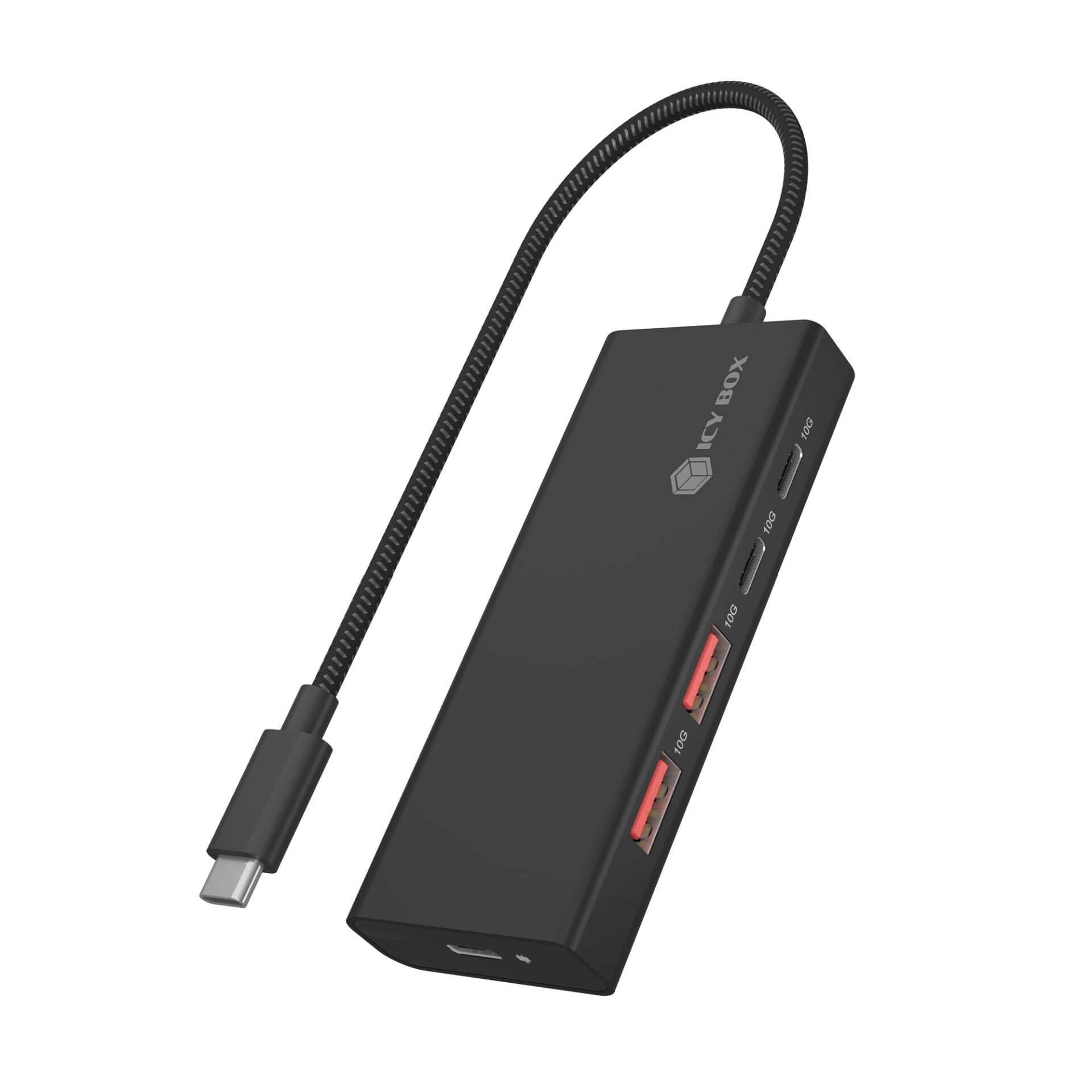 ICY BOX IB-HUB1436-CPD Wired USB 3.2 Gen 2 (3.1 Gen 2) Type-A Black -