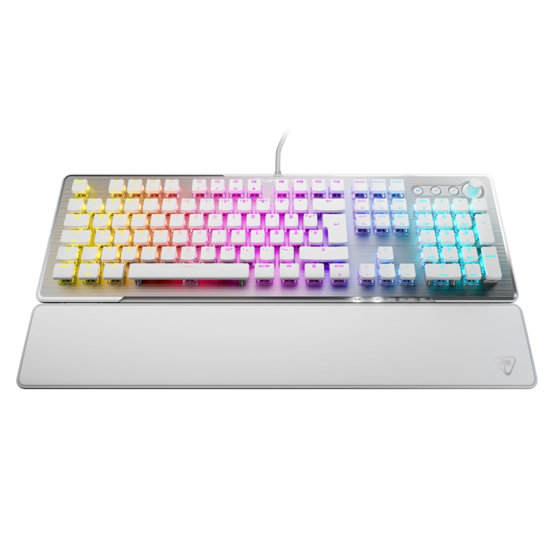 Turtle Beach Vulcan II Linear Gaming-Tastatur, Weiß