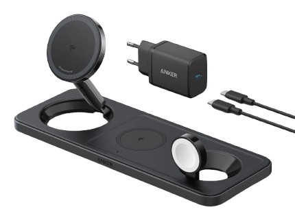 Anker MagGo Universale Nero USB Carica wireless Ricarica rapida