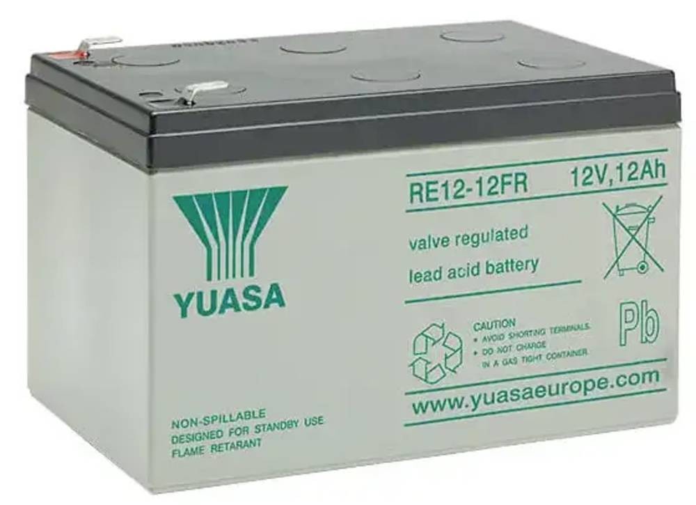 Yuasa RE12-12FR Bleibatería recargable 12V 12Ah Blei-Vlies (AGM) (B