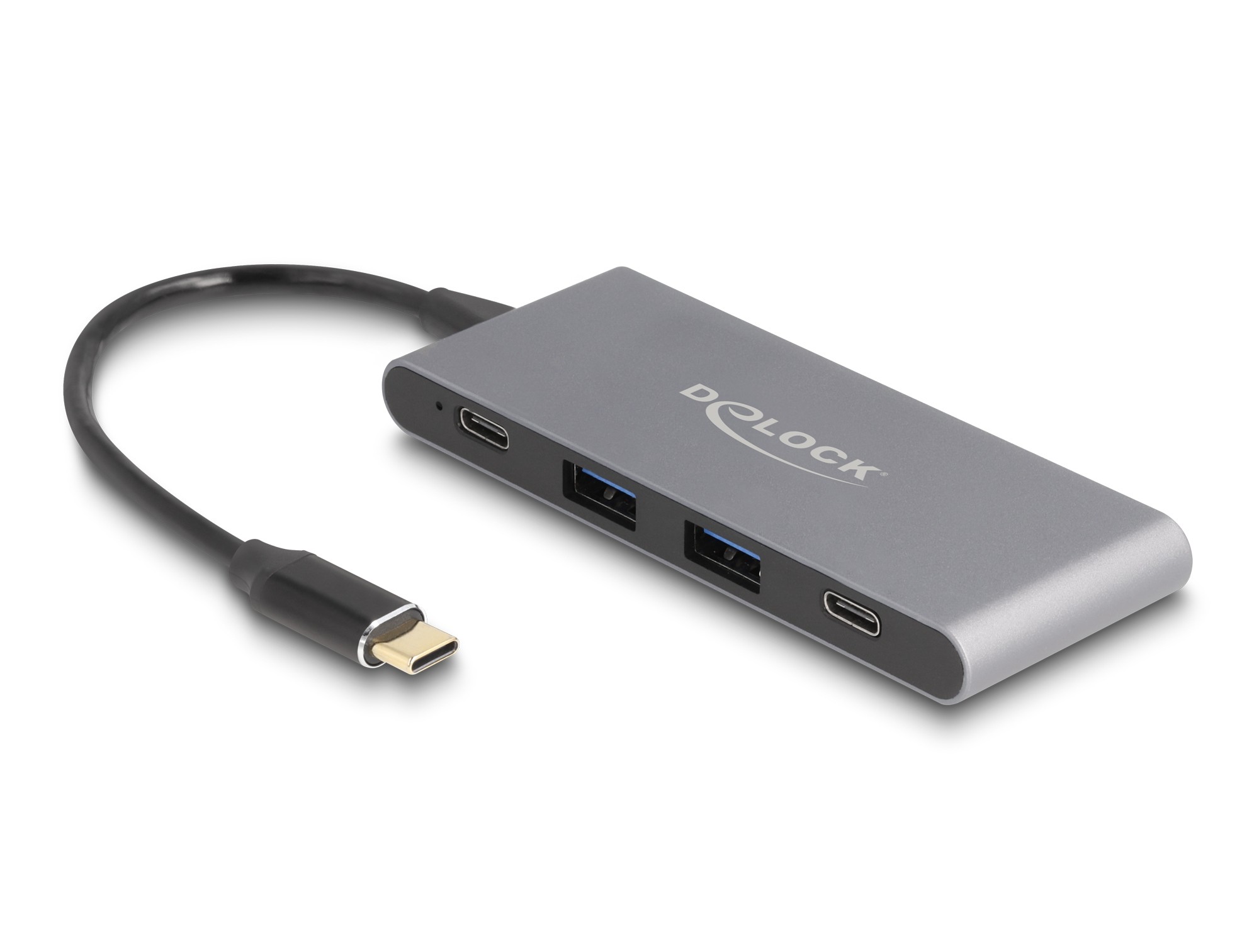 DeLOCK 4 Port USB Type-C Hub with 2 x USB Type-A and 2 x USB Type-C