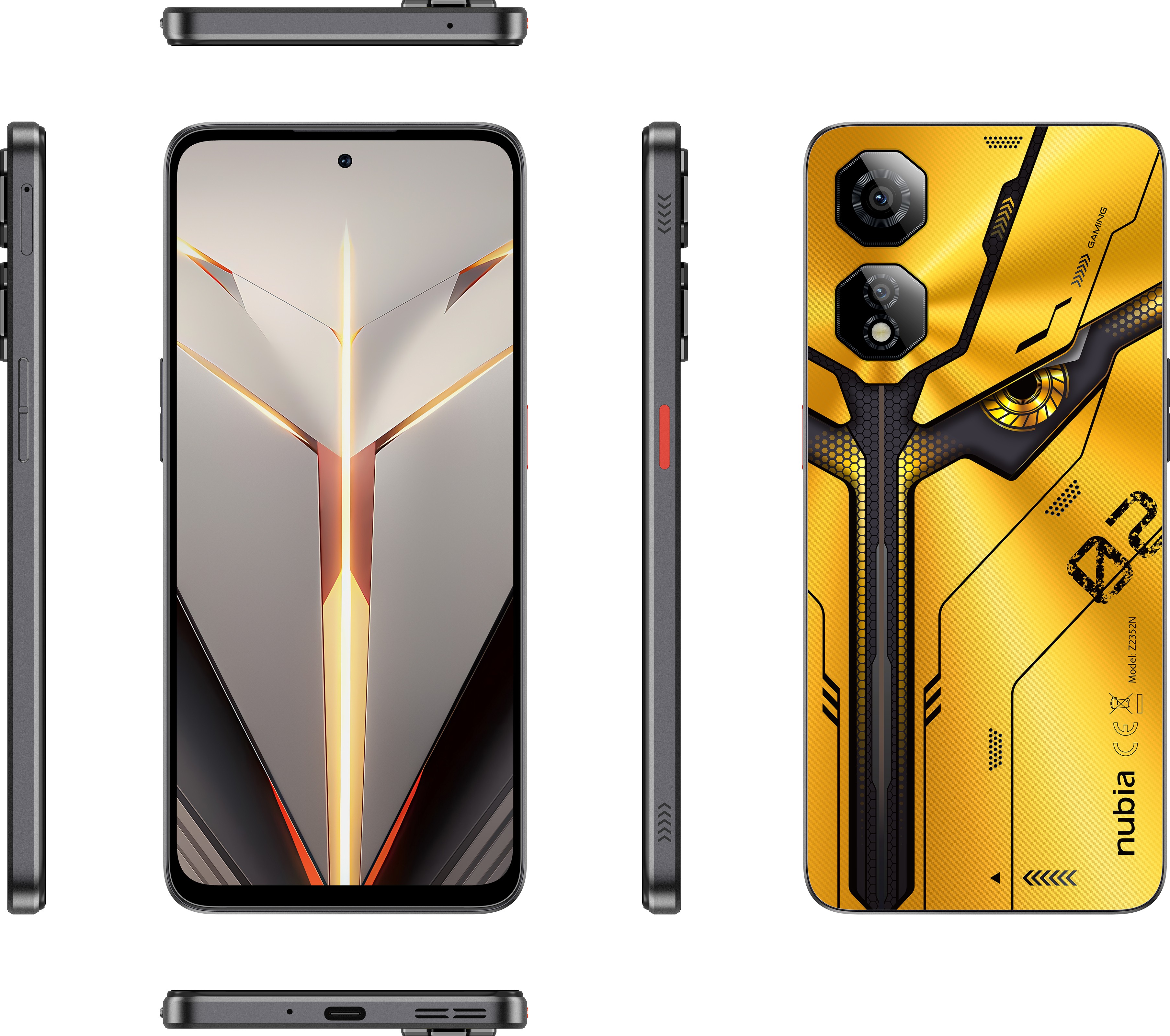 Nubia Neo 5G cm Dual SIM Android 13 USB Type-C GB 256 GB  5200 mAh Yellow