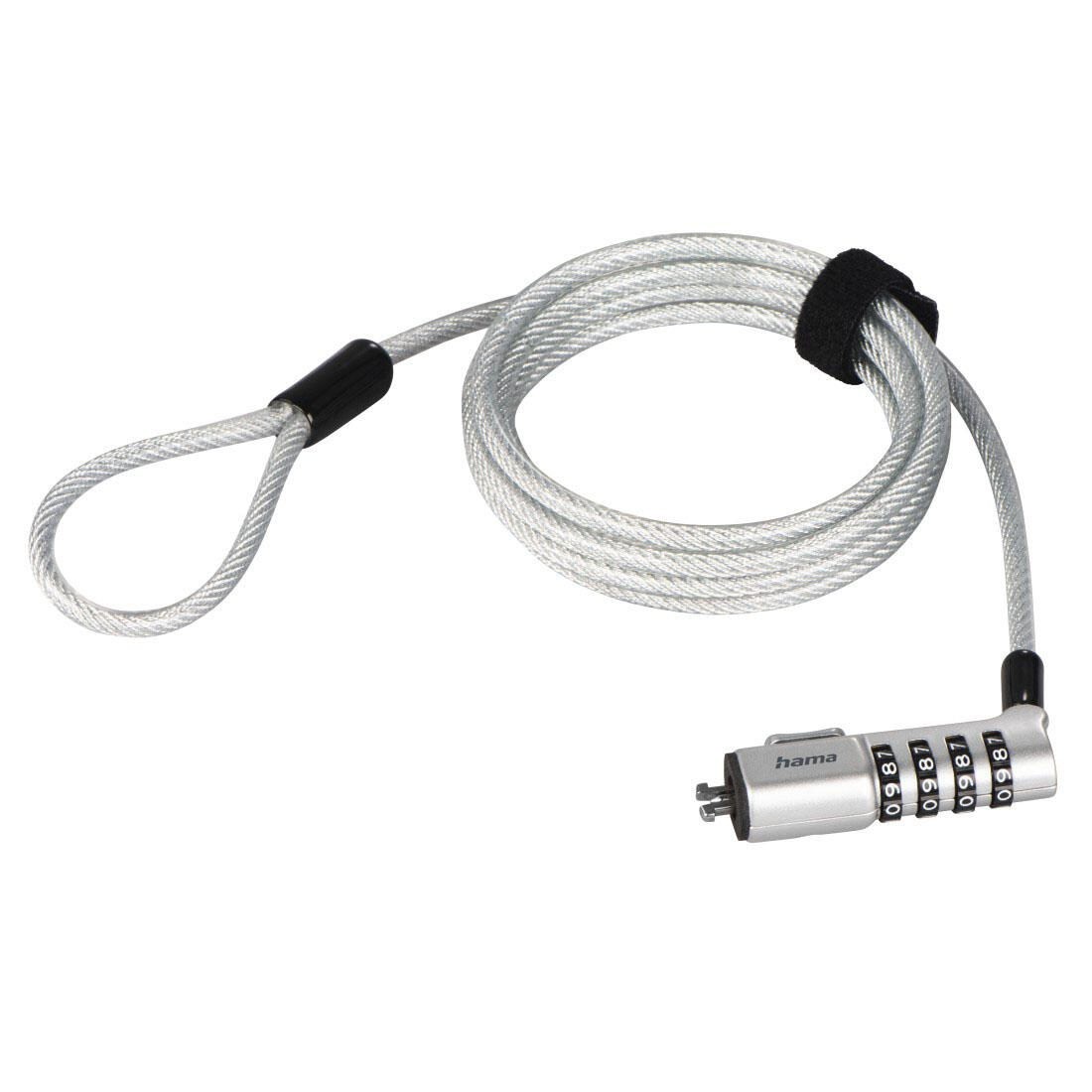 Hama Nano cable lock Stainless steel 1.8 m - Hama Nano, 1.8 m, Nano,
