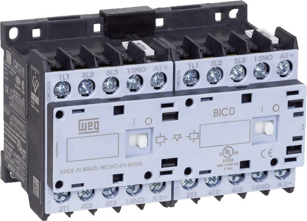 WEG CWCI07-10-30C03 Wendeschütz 6 Schließer 3kW 24 V/DC 7A con