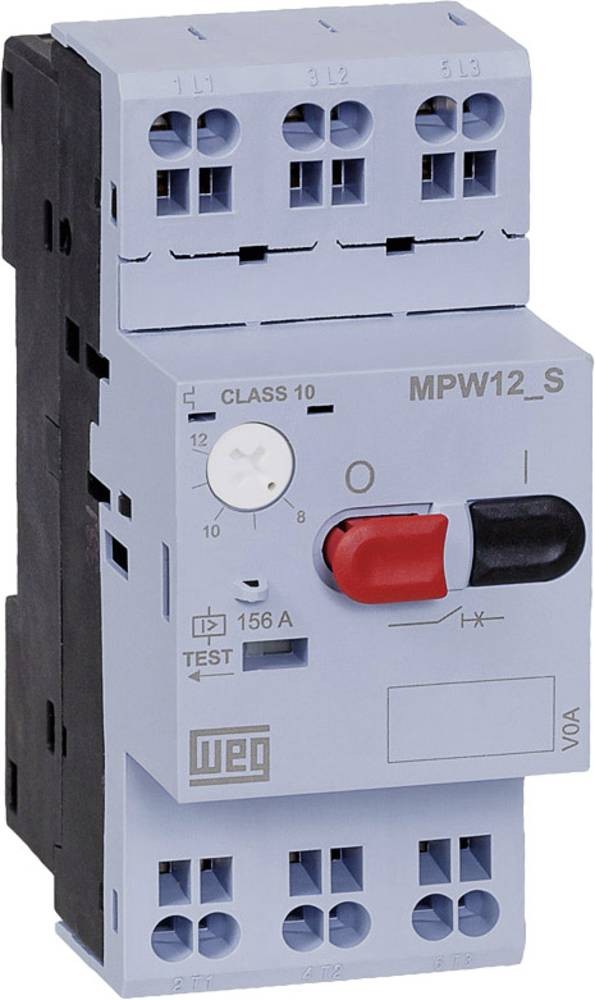 WEG 12500995 MPW12-3-D063S Motorschutzschalter einstellbar 6.3A 1 pc(