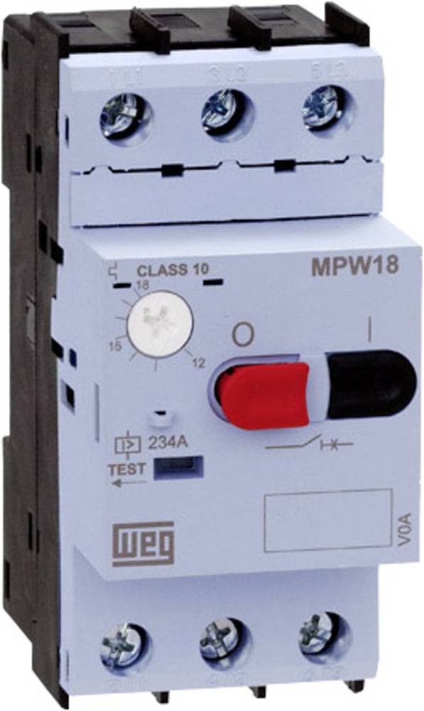 WEG 12429312 MPW18-3-C025 Motorschutzschalter einstellbar 0.25A 1 pc(