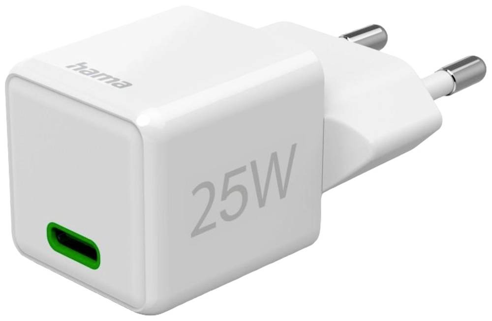 Hama 00201981 USB Ladegerät 25 W 1x USB-C USB PD Weiß
