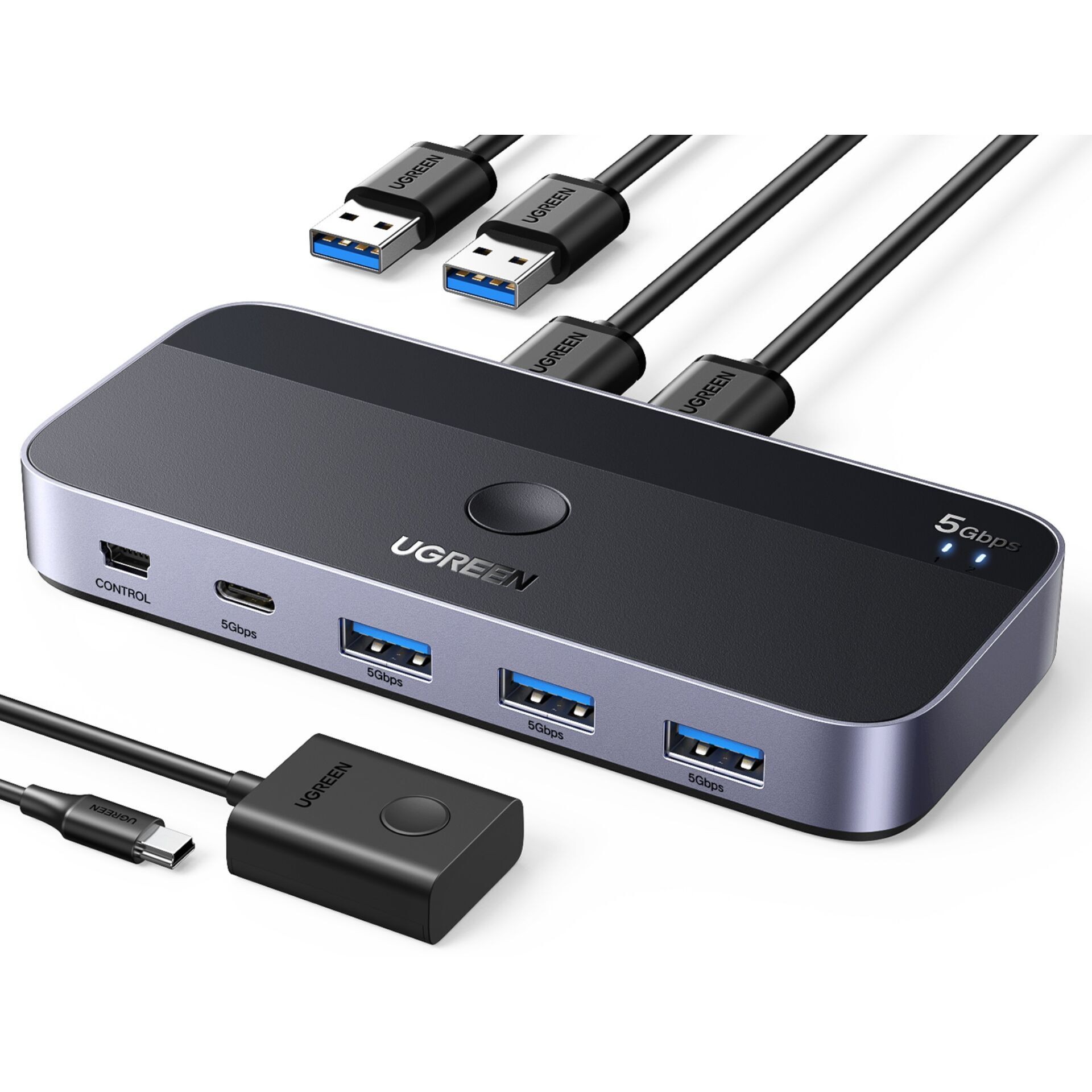 Ugreen USB 3.0 Sharing Switch 2 In 4 Out - Ugreen USB 3.0 Sharing