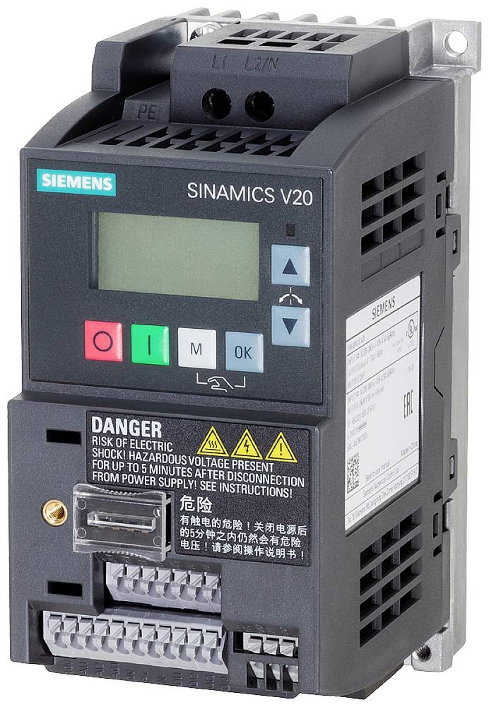 Siemens Frequenzumrichter 6SL3210-5BB13-7UV1 0.37kW 200 V, 240V