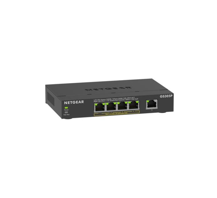 Netgear GS305P-300EUS PoE Gigabit Ethernet Unamanged Plus Switch