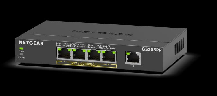 NETGEAR GS305PP Non-géré Gigabit Ethernet (10/100/1000) Connexion