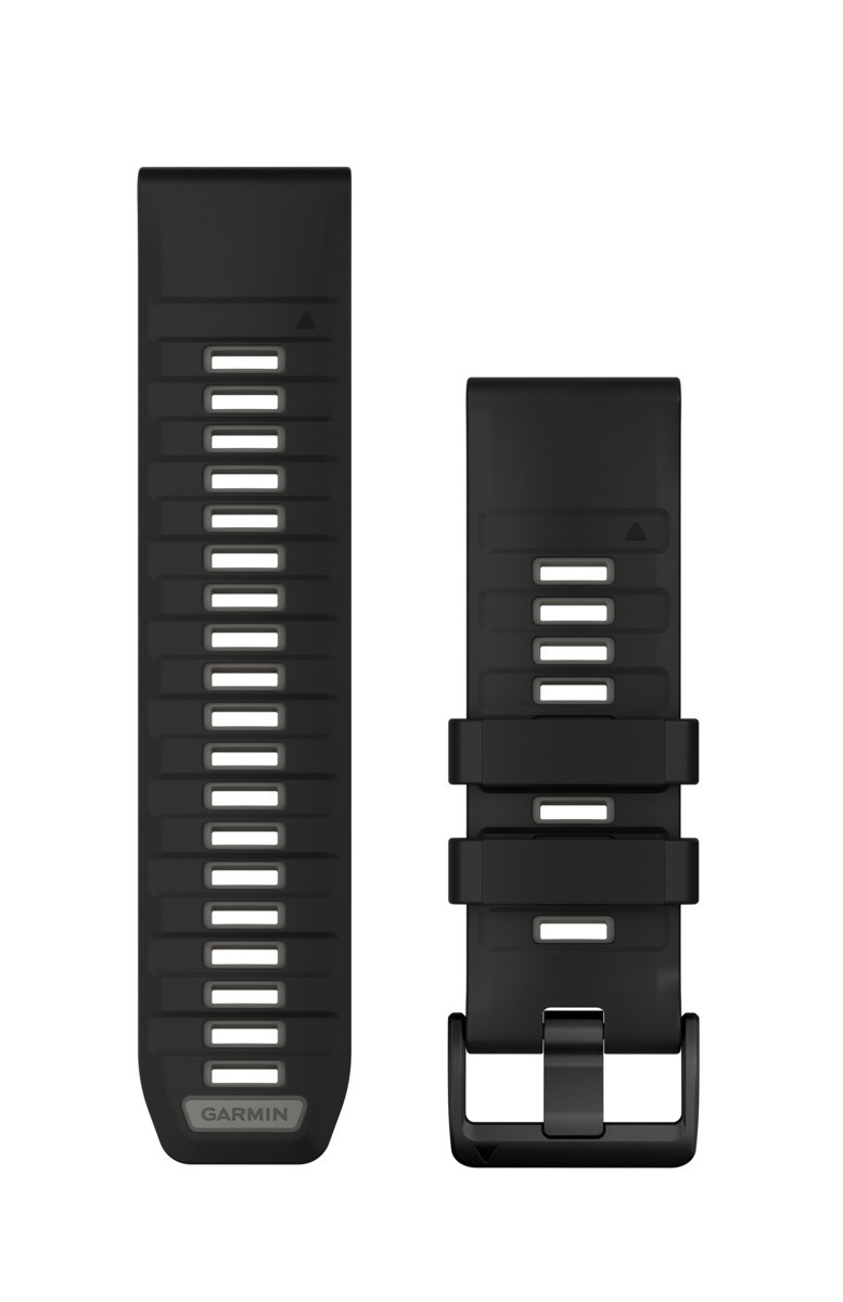 Garmin QuickFit Band Black, Grey Silicone - Garmin QuickFit, Band,