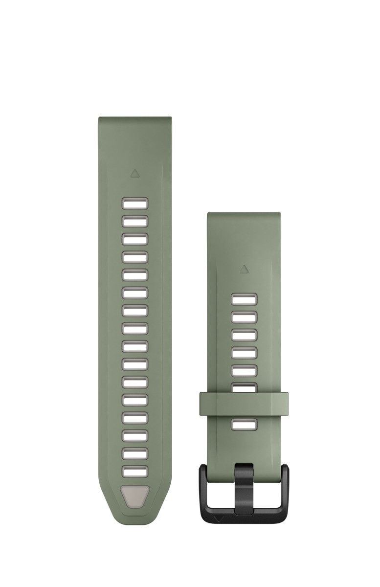 Garmin Ersatzarmband QuickFit 20mm Silikon Weidengrün/grau