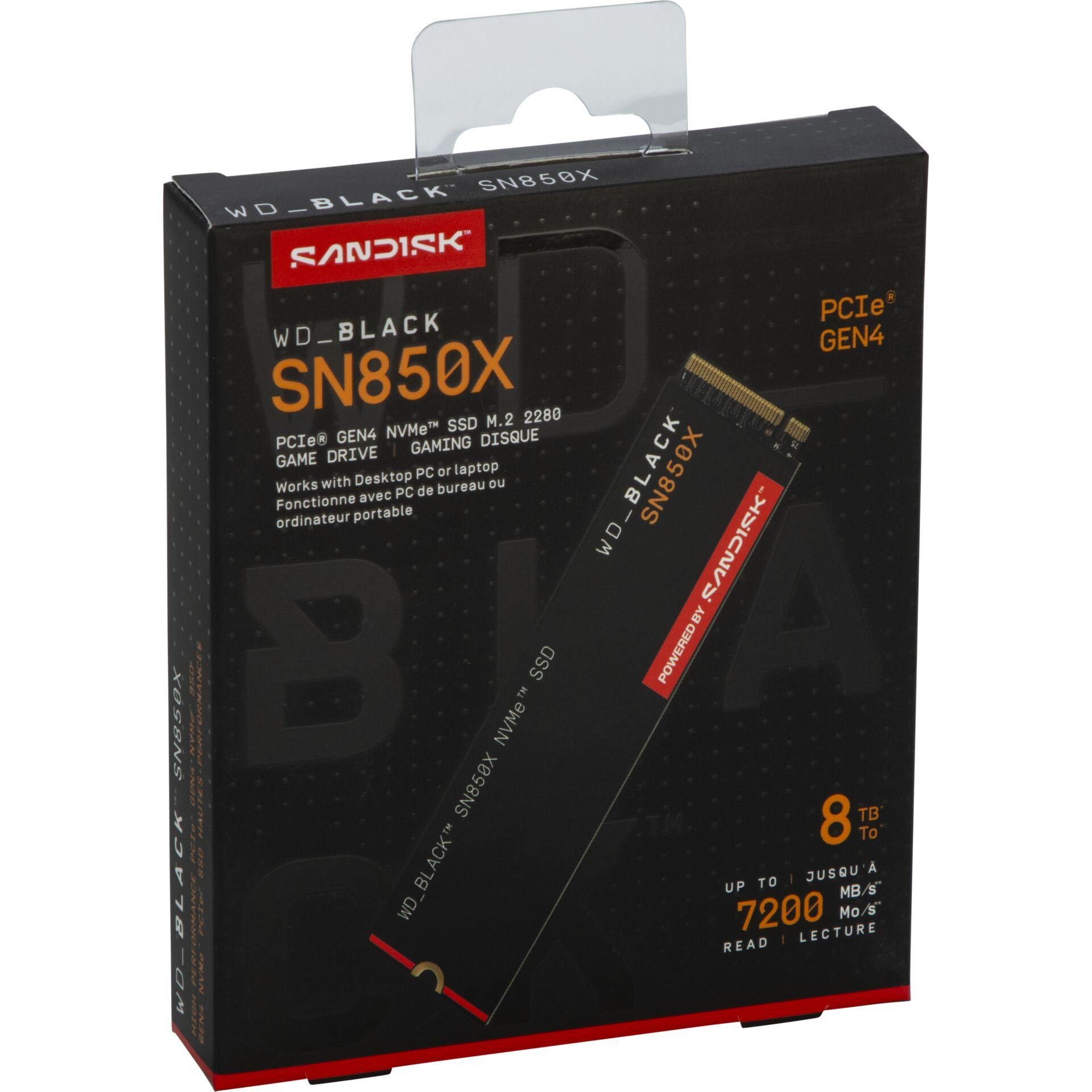 Western Digital Black WD_BLACK SN850X NVMe SSD POWERED BY