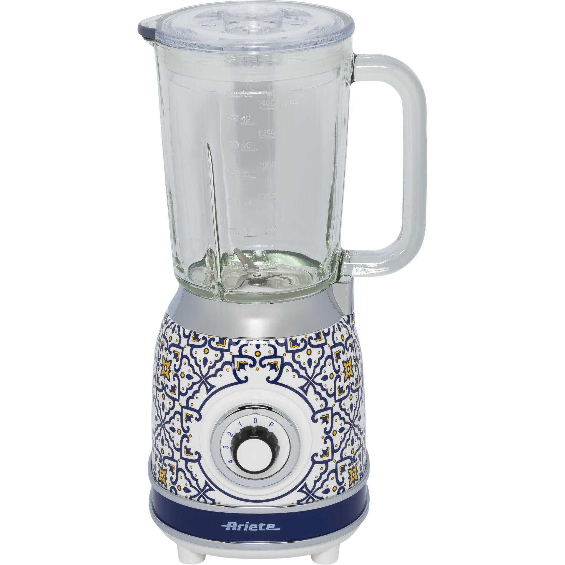 Ariete 583 Capri blender with 1.5 litre glass jug, 4 stainless steel