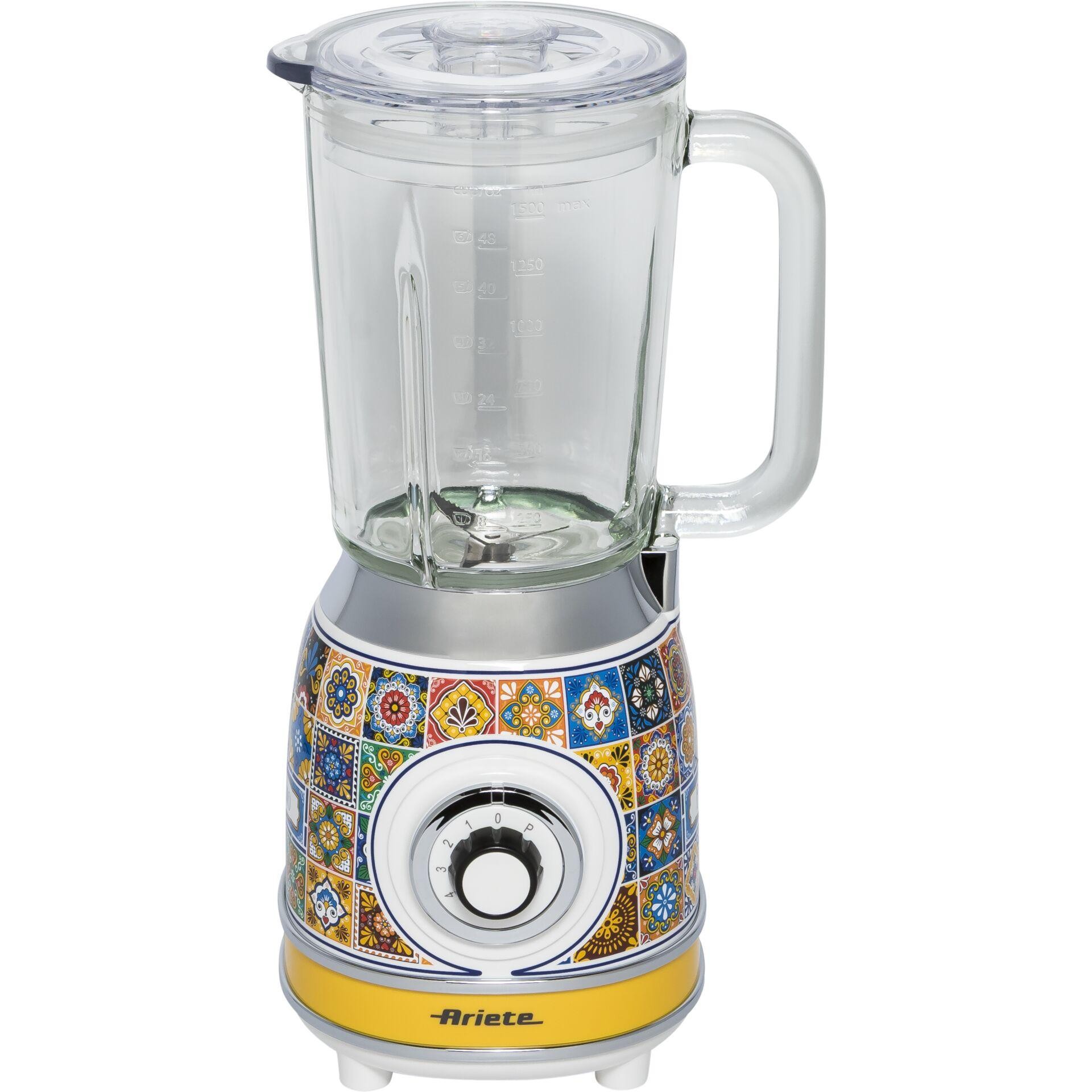 Ariete 583 Positano blender with 1.5 litre glass jug, 4 stainless