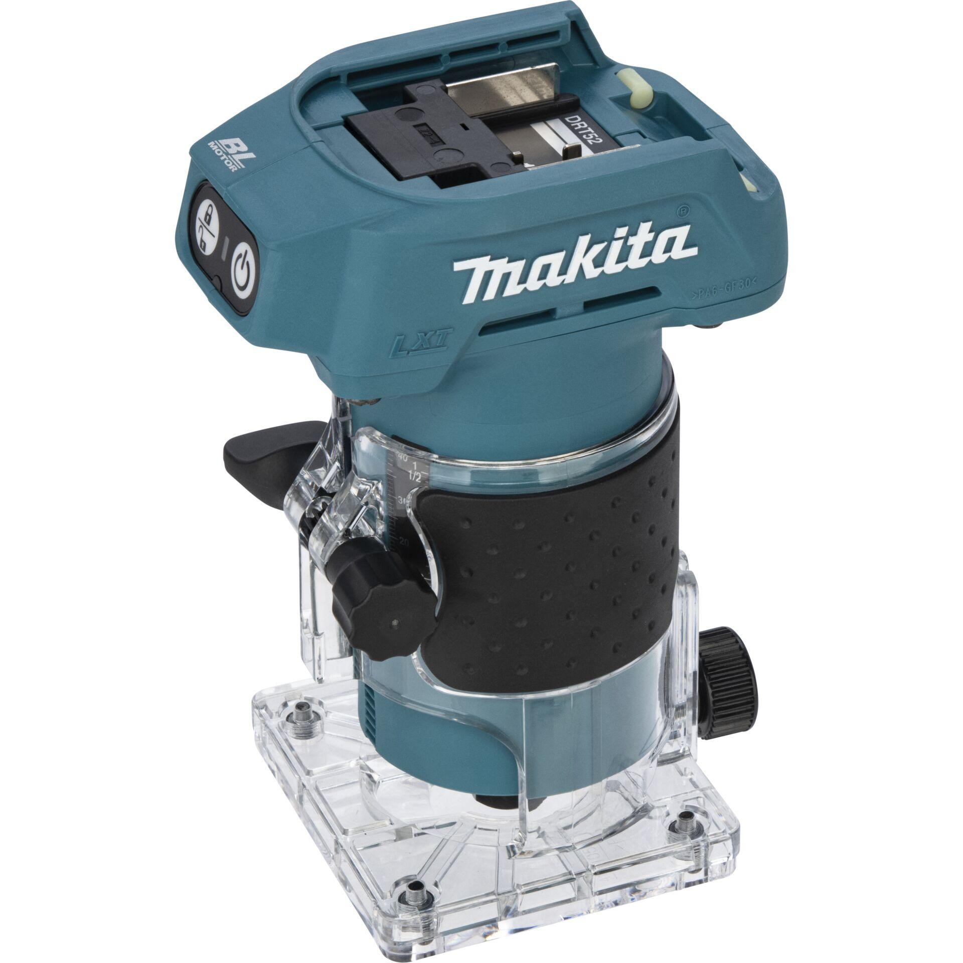 Makita DRT52Z Akku-Kantenfräse Länge 134 mm Arbeits-Länge 42 mm