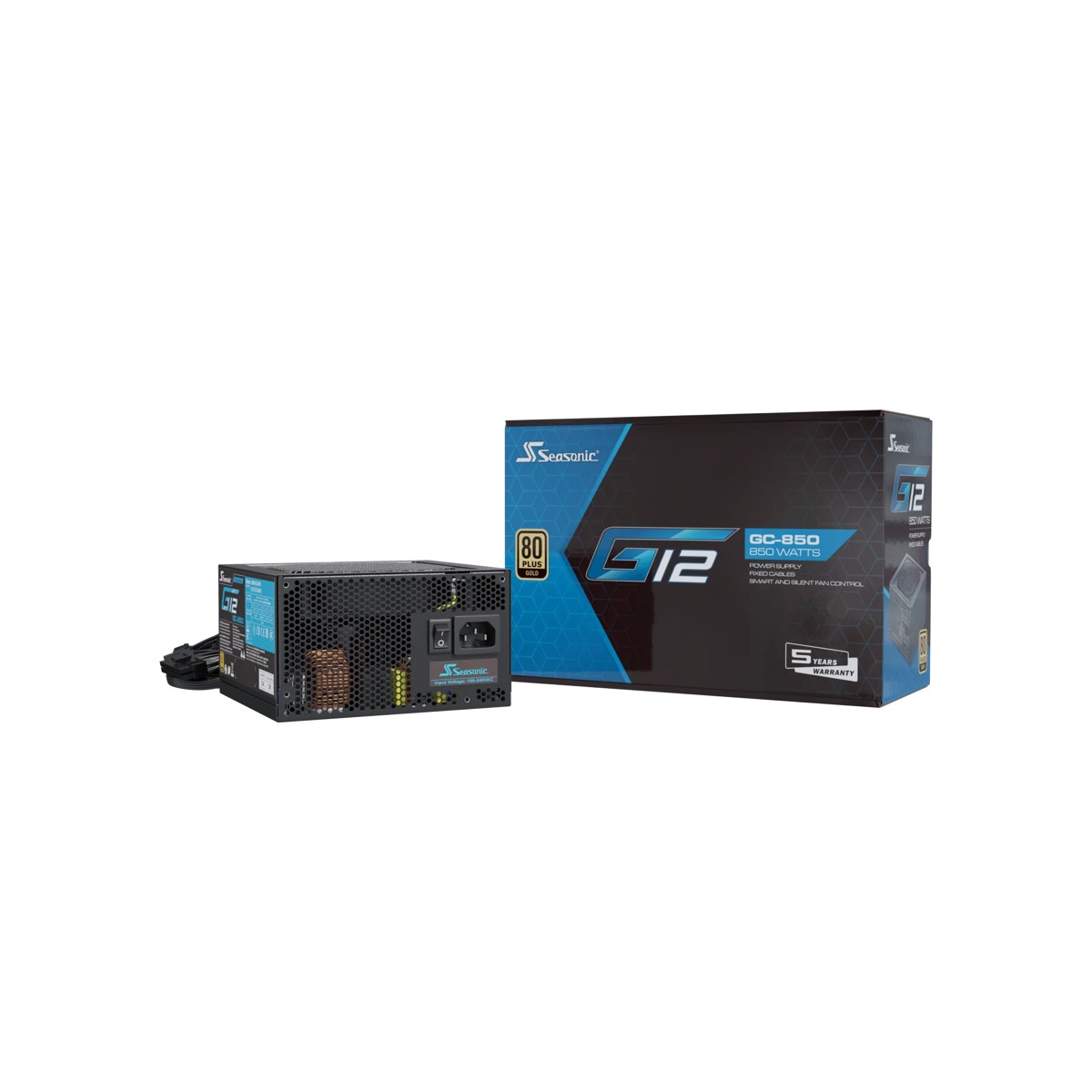 Seasonic Netzteil 850W G12 GC-850 80+Gold power supply unit ATX Black