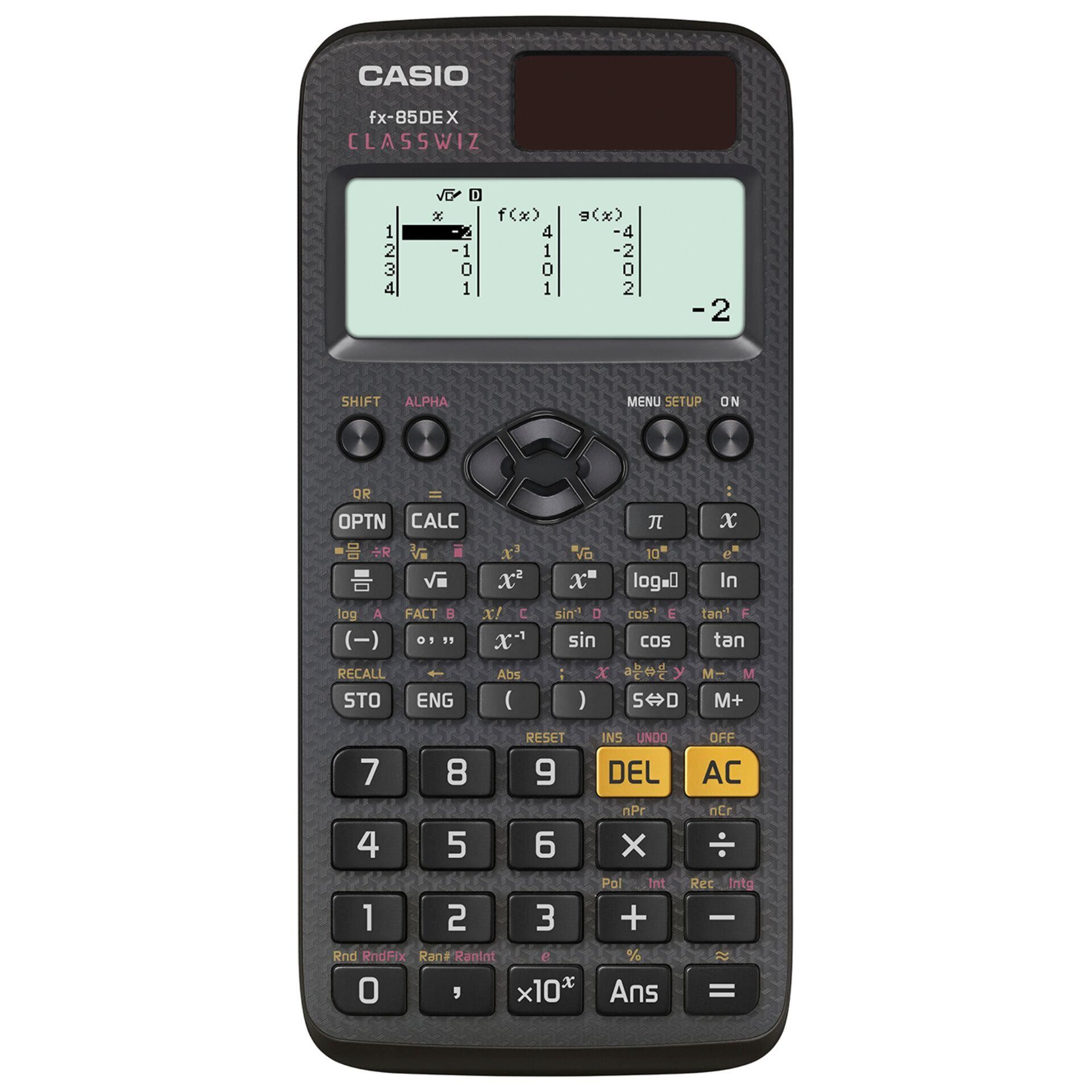 Casio FX-85DEX Schulrechner black Display (Stellen): 12