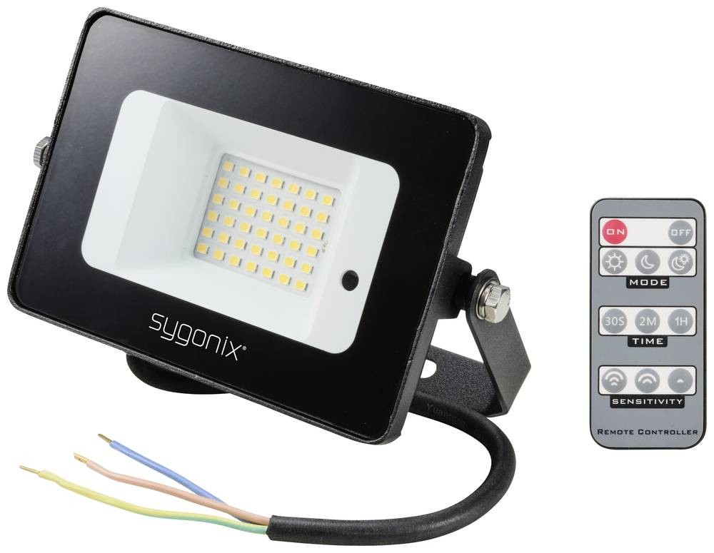 Sygonix SY-5995280 LED-Außenstrahler mit Bewegungsmelder EEK: C (A -