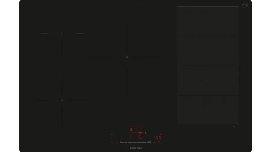 Siemens EX801HVC1E hob Black Built-in 80 cm Zone induction hob 4 zone(