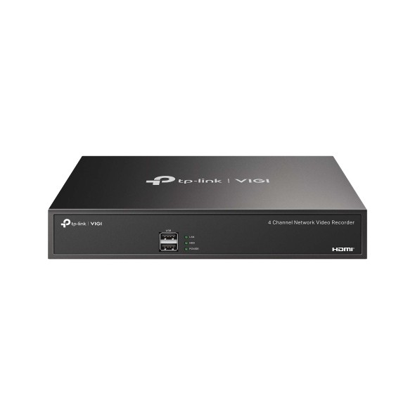 TP-Link VIGI NVR1004H Black - TP-Link VIGI NVR1004H, 4 channels, 3840