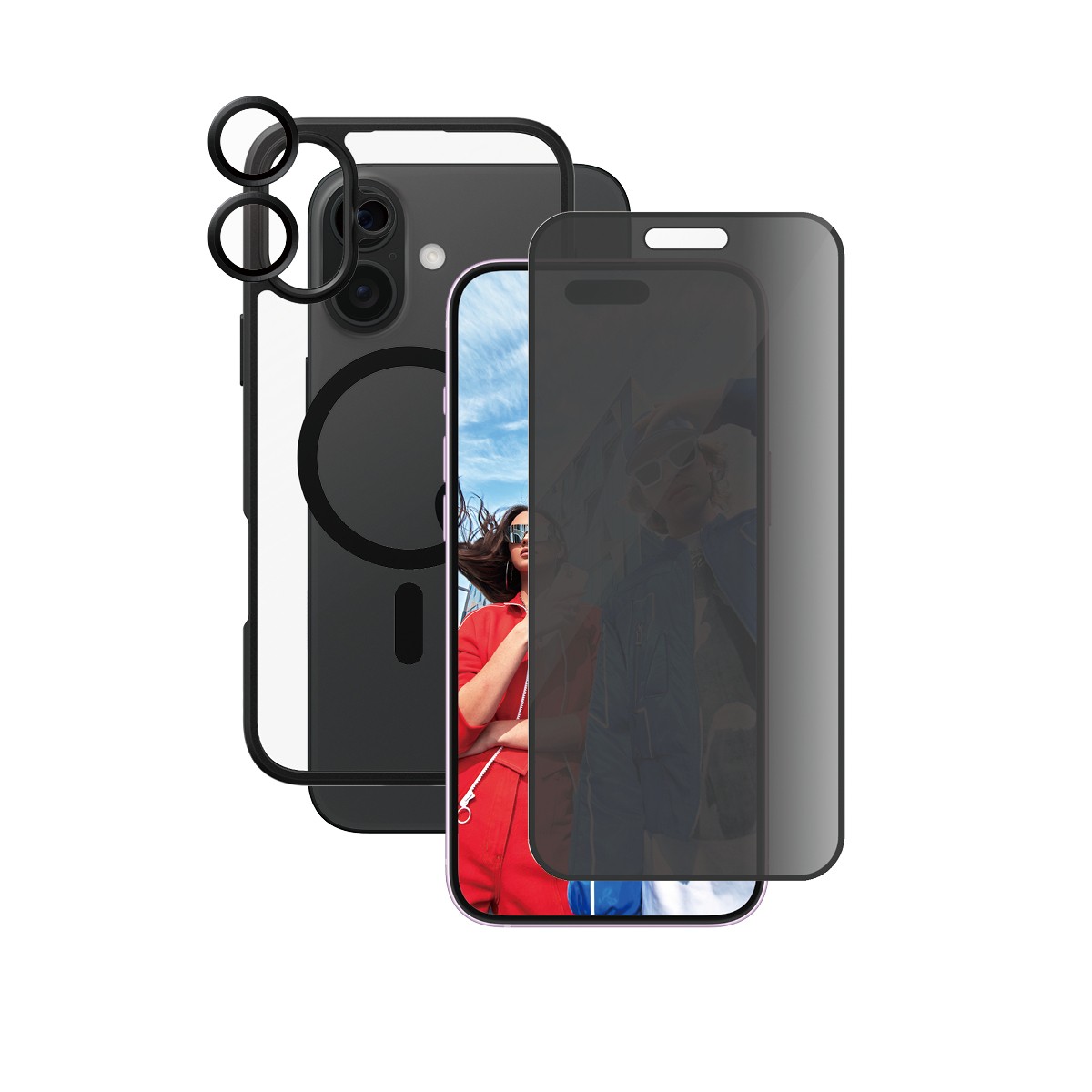 PanzerGlass | CARE by Flagship 3-in-1 Privacy Bundle iPhone 16