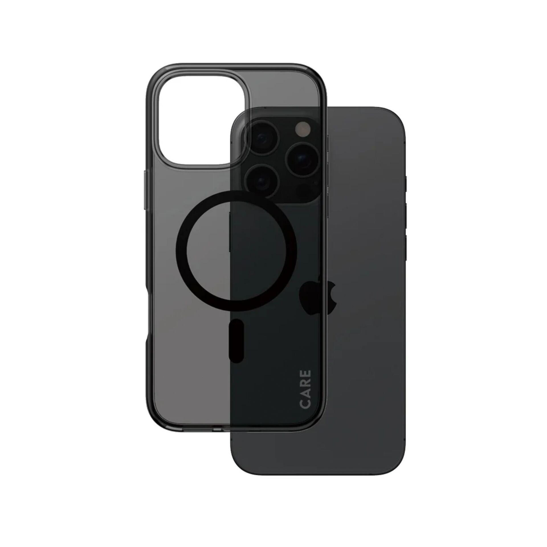 PanzerGlass CARE by Smokey Case w. Black MagSafe iPhone 16 Pro