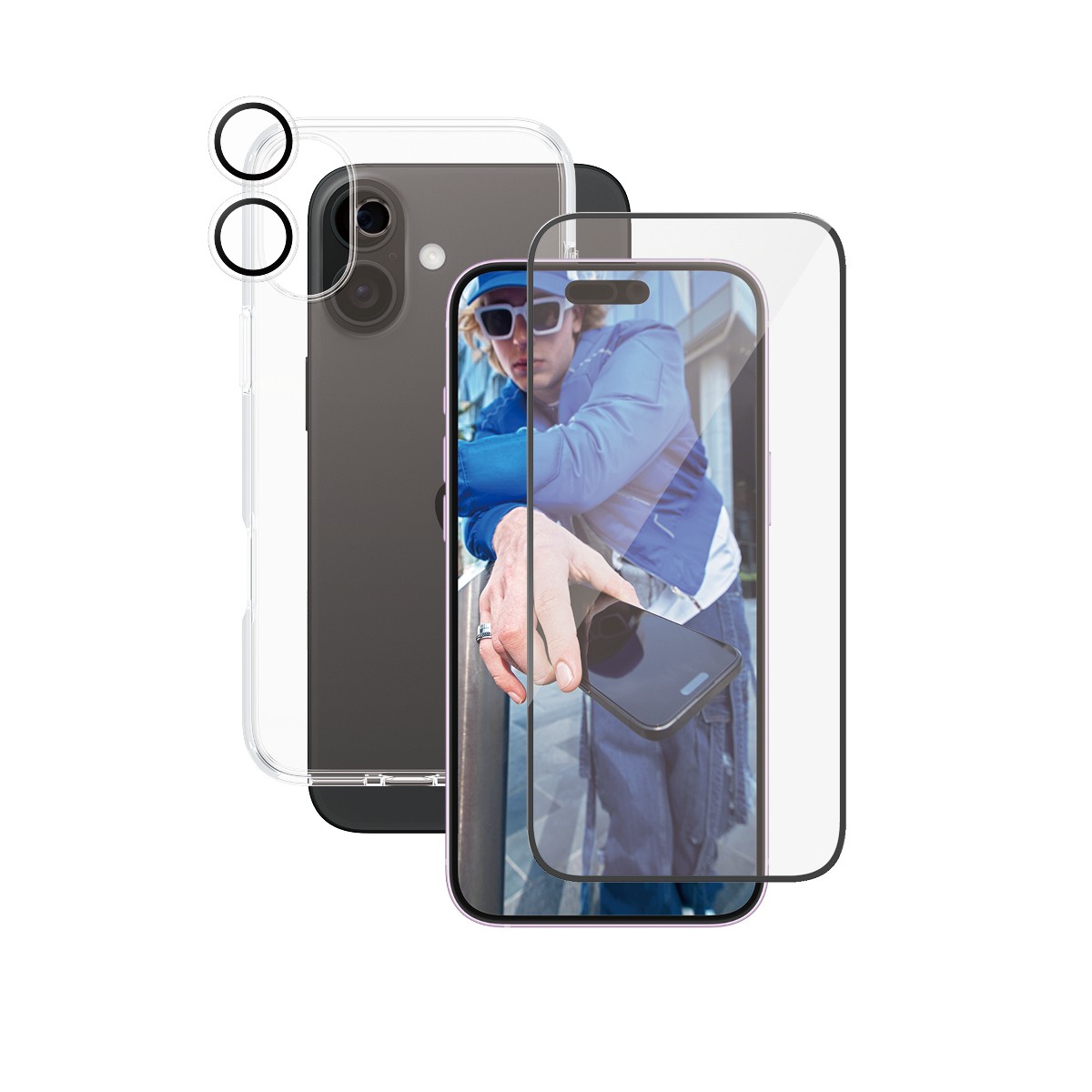 PanzerGlass | CARE by Flagship 3-in-1 Bundle iPhone 16 Plus -