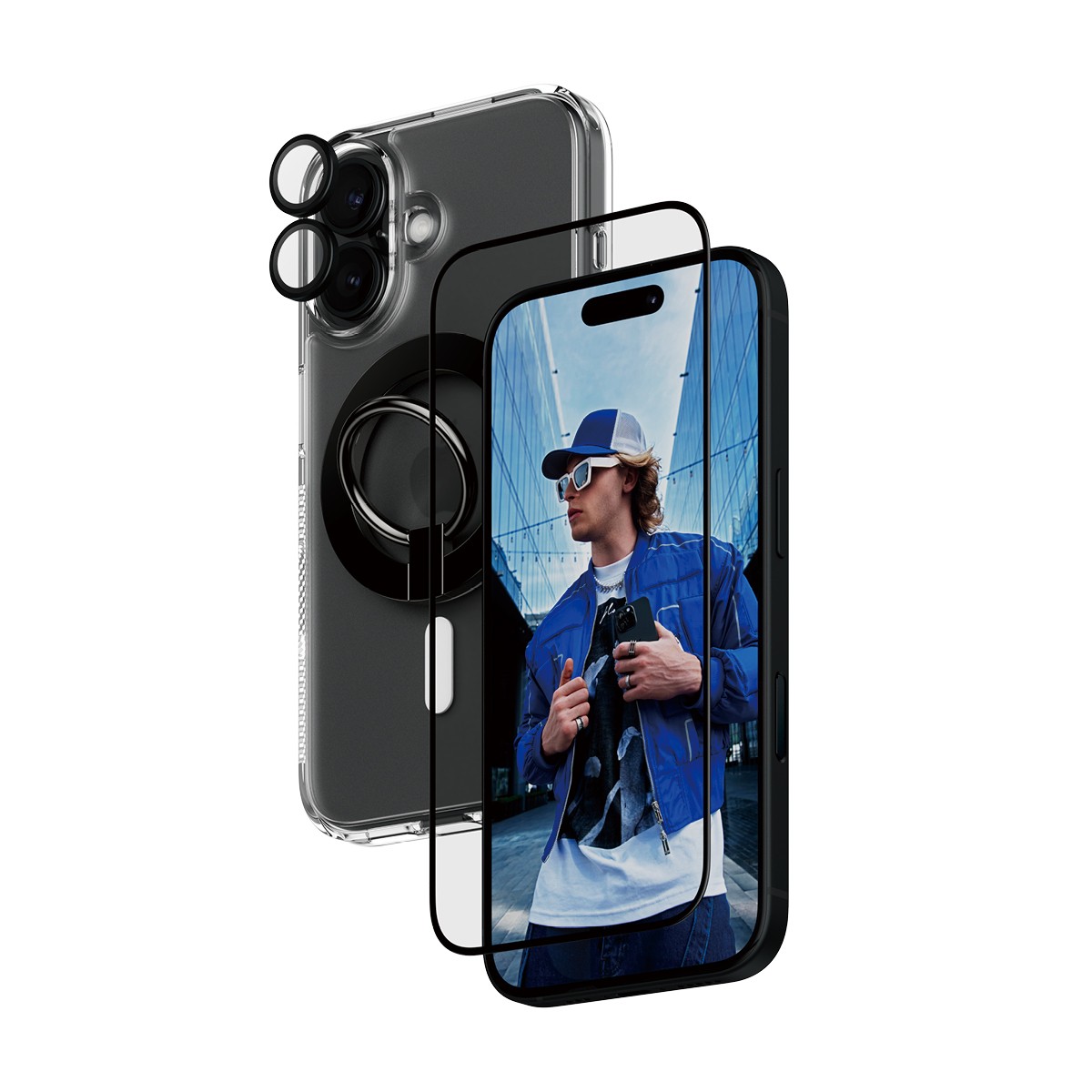 PanzerGlass 4-in-1 Protection Bundle iPhone 16 Protection d'écran