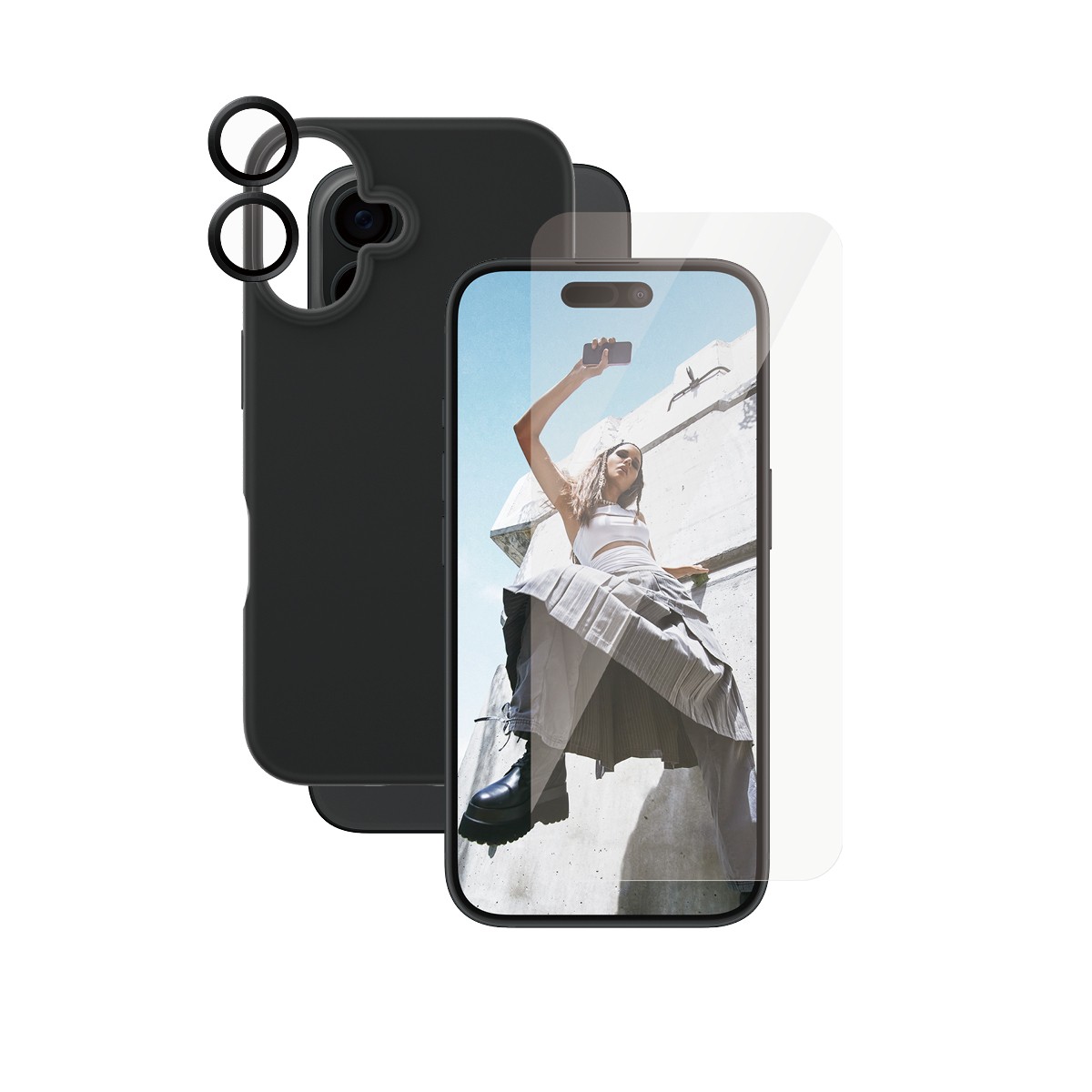 PanzerGlass CARE by 3-in-1 Bundle iPhone 16 - PanzerGlass CARE