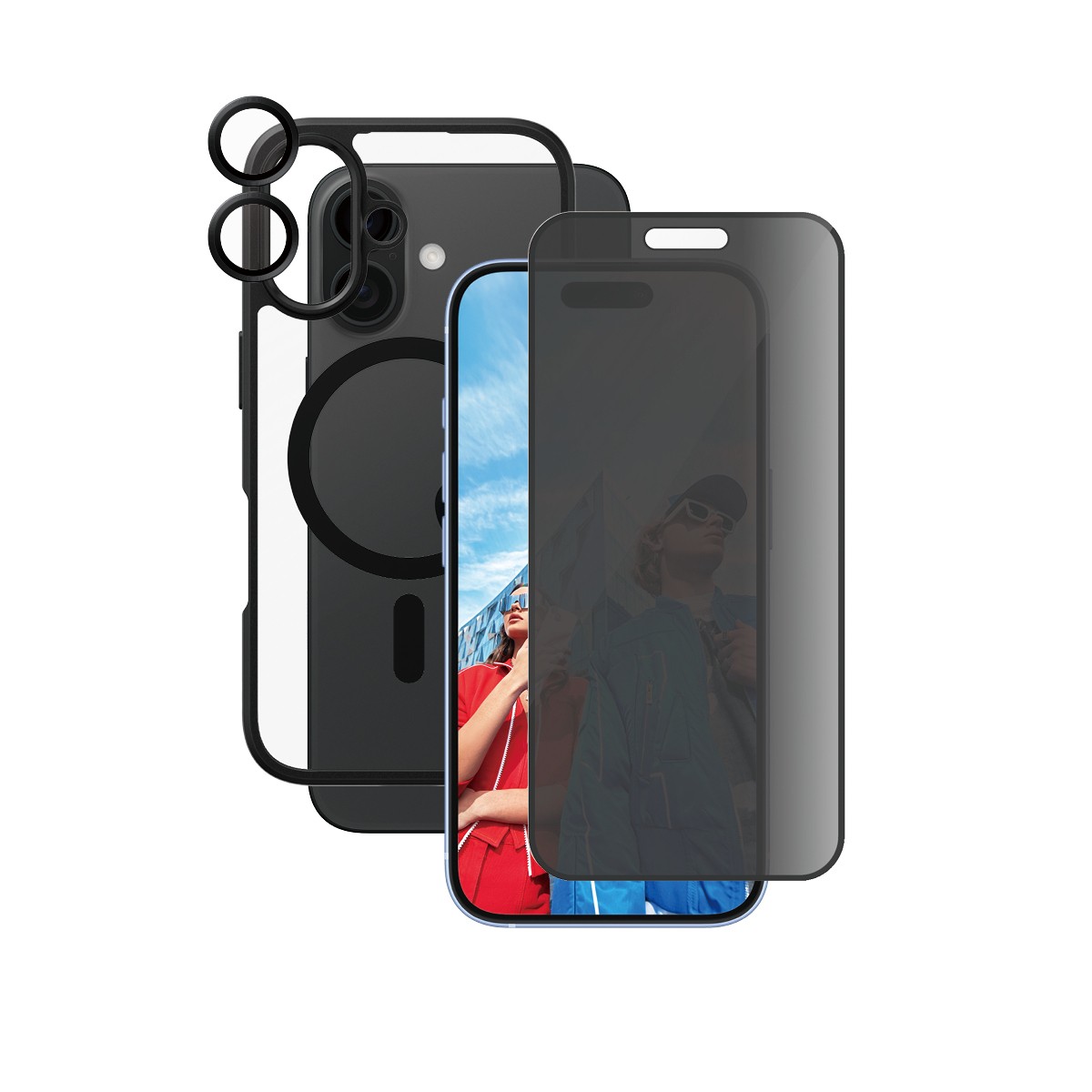 PanzerGlass | CARE by Flagship 3-in-1 Privacy Bundle iPhone 16