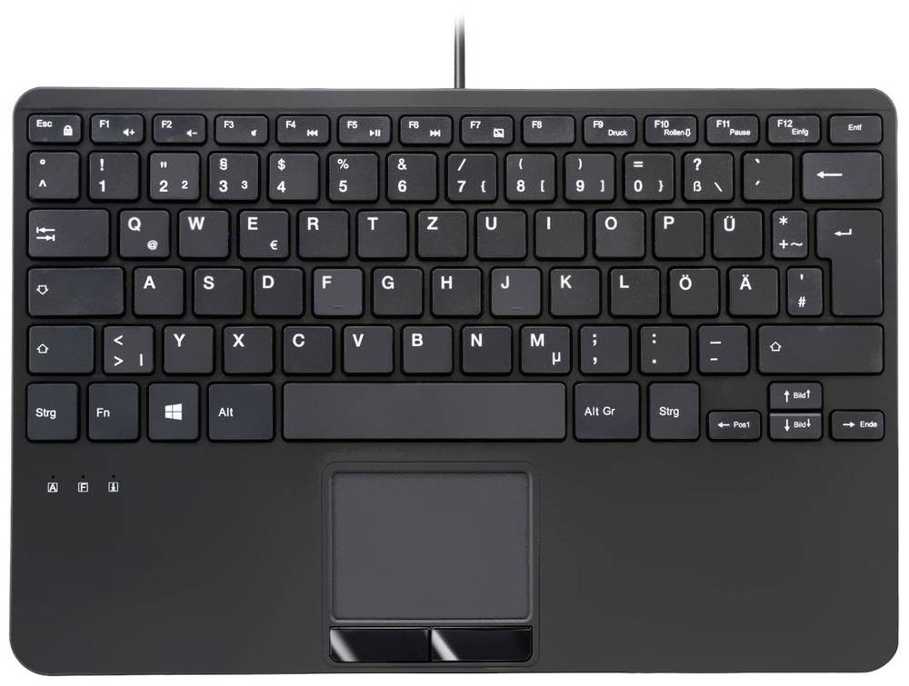 Perixx PERIBOARD-525 H DE USB Tastatur Deutsch, QWERTZ Schwarz USB-