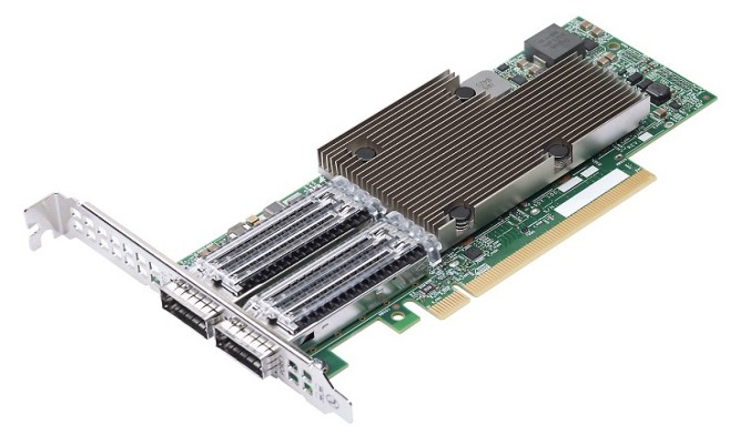 Broadcom BCM957508-P2100G carte réseau Interne Fibre 100000 Mbit/s -