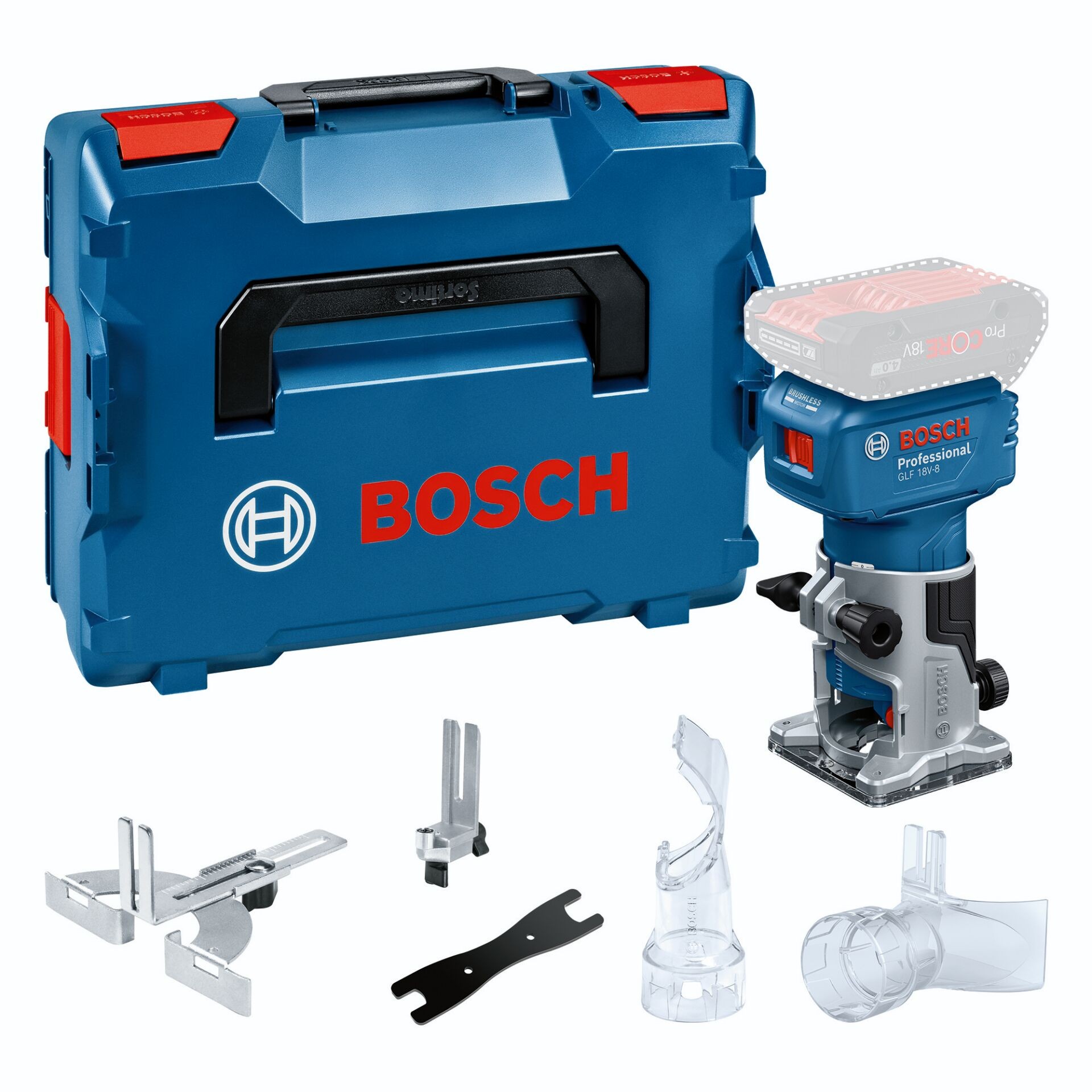 Bosch Professional Oberfräse 06016C6001 GLF 18V-8