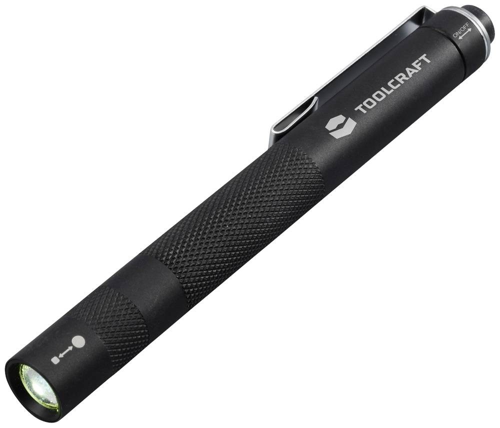 TOOLCRAFT TO-8985333 Penlight mit Gürtelclip batteriebetrieben 170lm