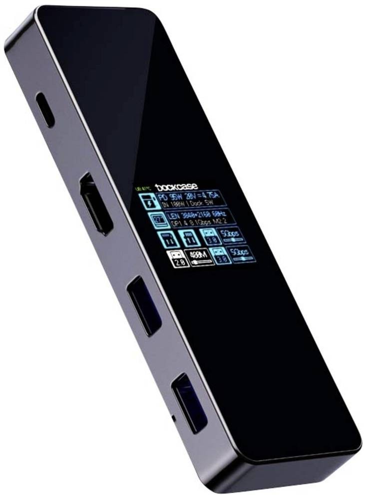 Dockcase USB-C docking station Universal integriertes Display, incl.