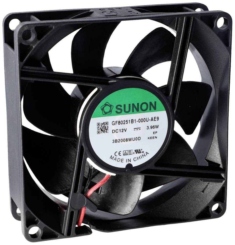 Sunon GE80252B3-000U-AE9 Axialfan 24 V/DC 90.02 m³/h (L x B x H) 25