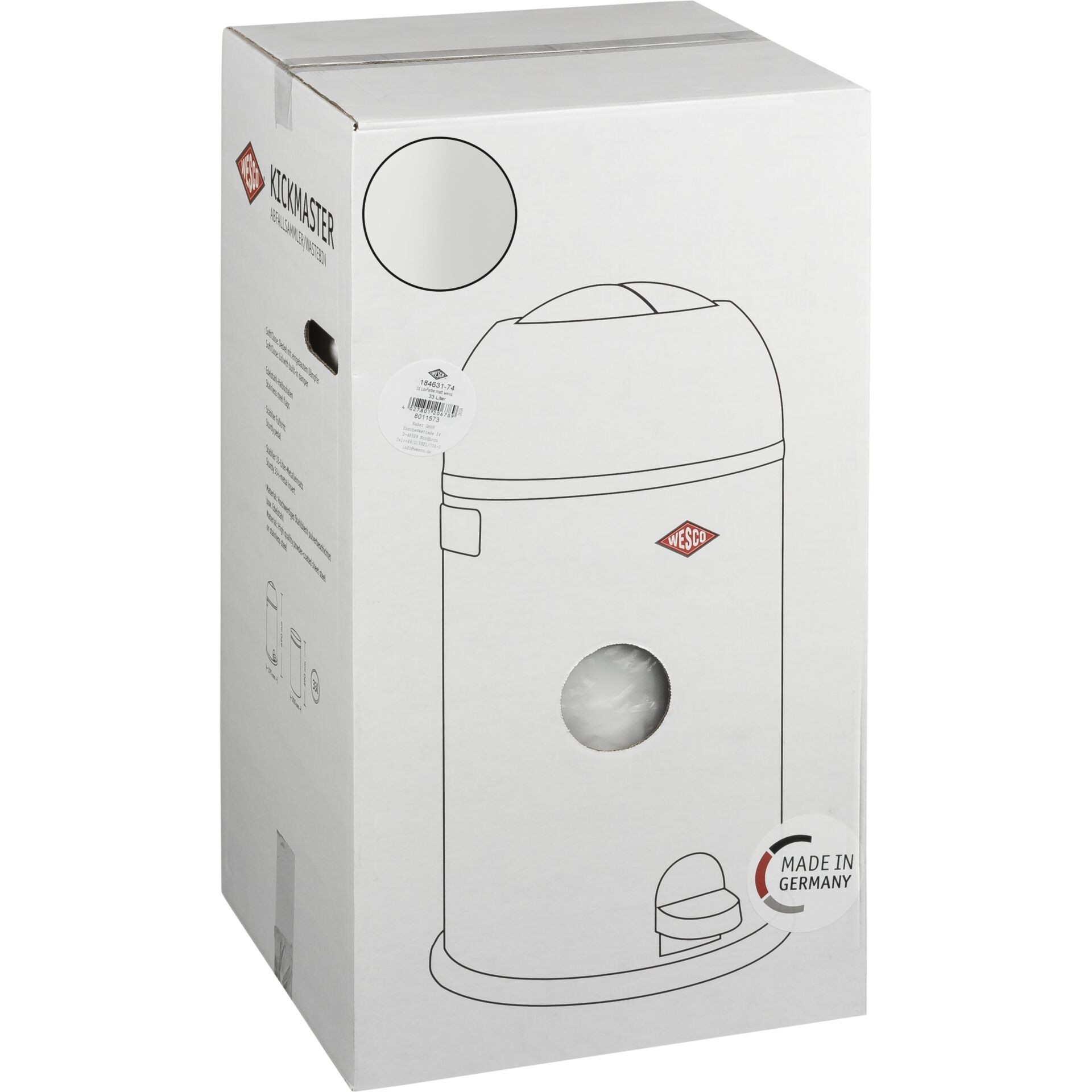 WESCO Kickmaster Soft white matt