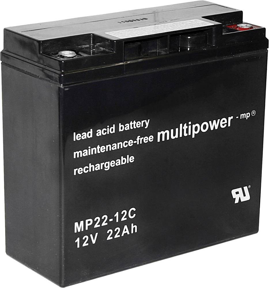 Multipower PB-12-22-M5 MP22-12C Bleirechargeable battery 12V 22Ah