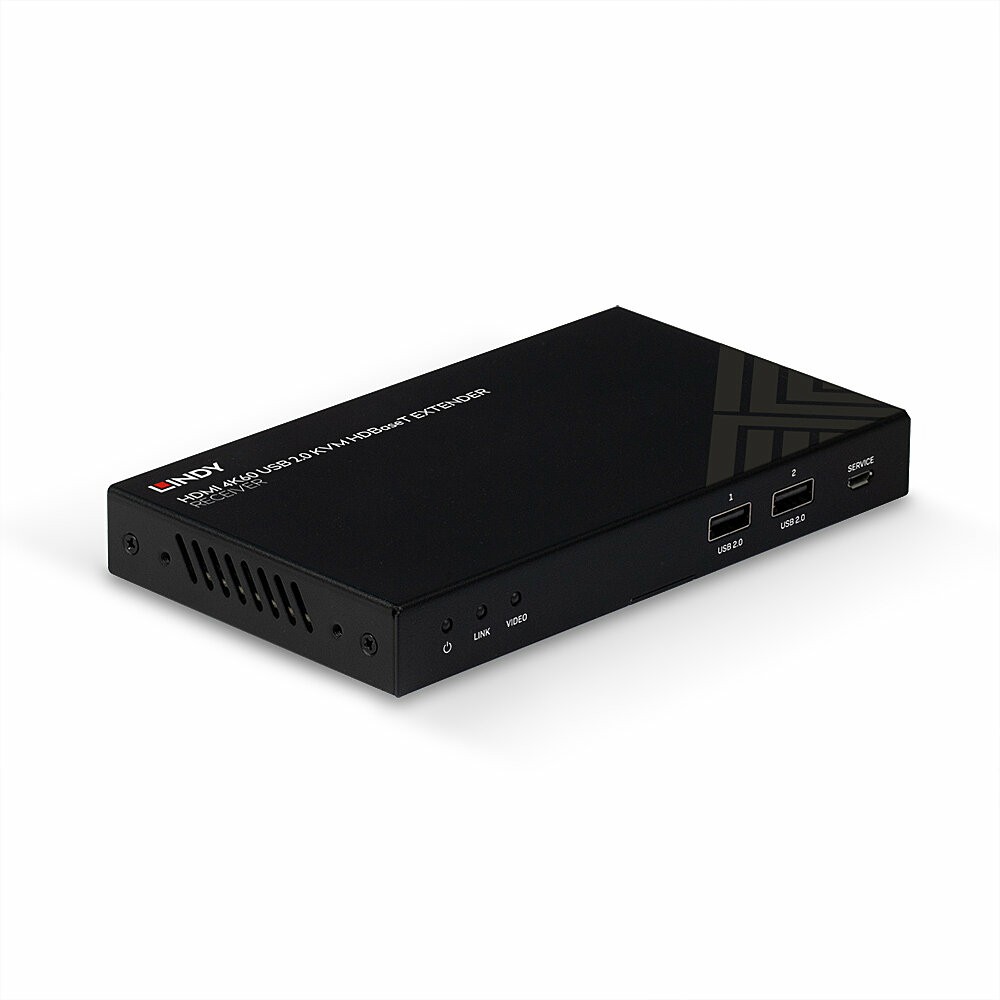 Lindy 150m Cat.6 HDMI 4K60, IR, RS-232 & Audio HDBaseT KVM Extender,