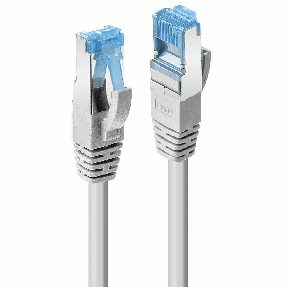 LINDY Patchkabel Cat6A U/UTP LSZH, grau 15m