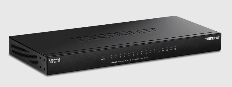TRENDnet TEG-S3160 16-Port 2.5G Switch Unmanaged Desktop