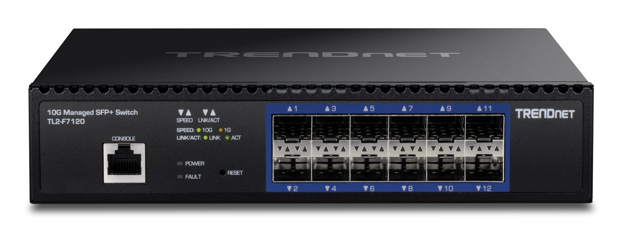 Trendnet TL2-F7120 switch Gestionado 1U Negro - Trendnet TL2-F7120,